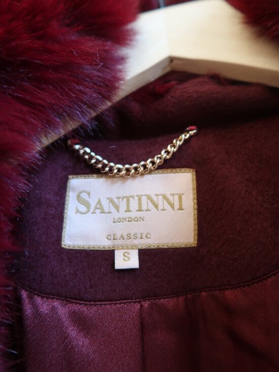 Santinni London 'Marlene' Cashmere & Wool Coat - Picture 2 of 6